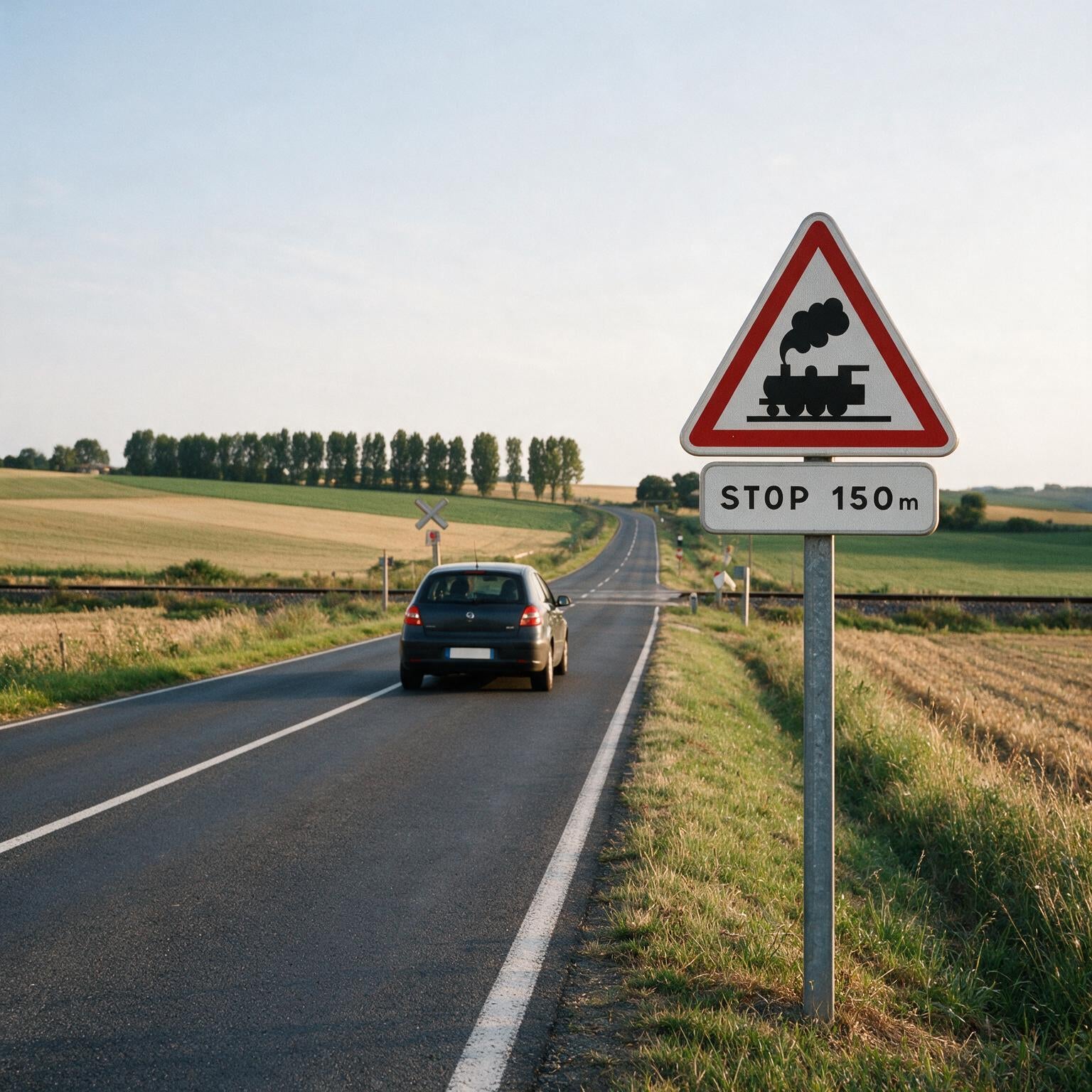Panonceau routier STOP à distance (variante b) M5b Image secondaire du produit
