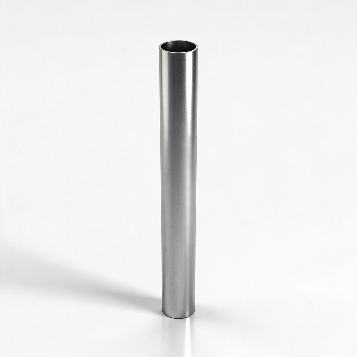 Mât aluminium lisse Ø89 mm — finition naturelle brossée