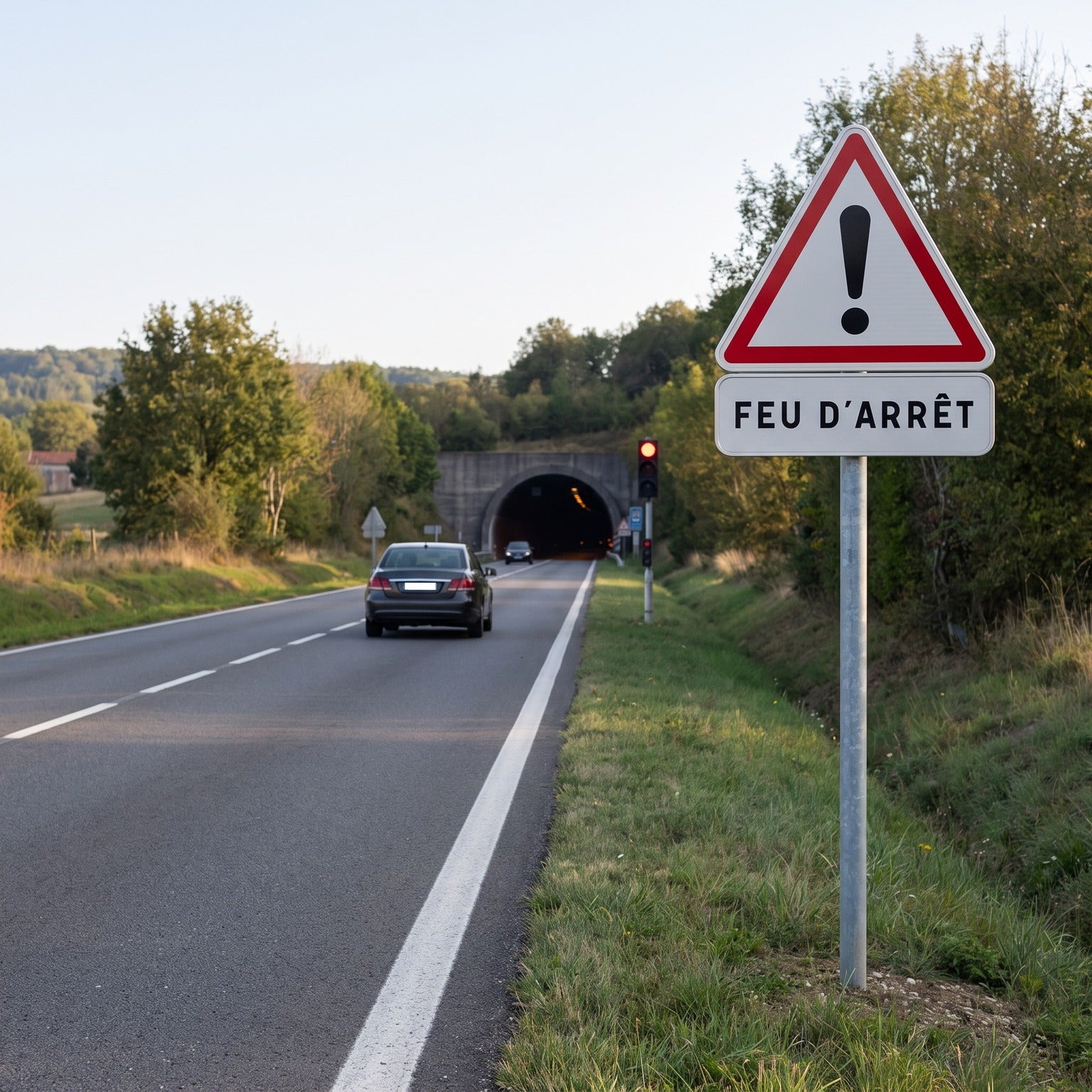 Panonceau routier feu d'arrêt M9g Image secondaire du produit