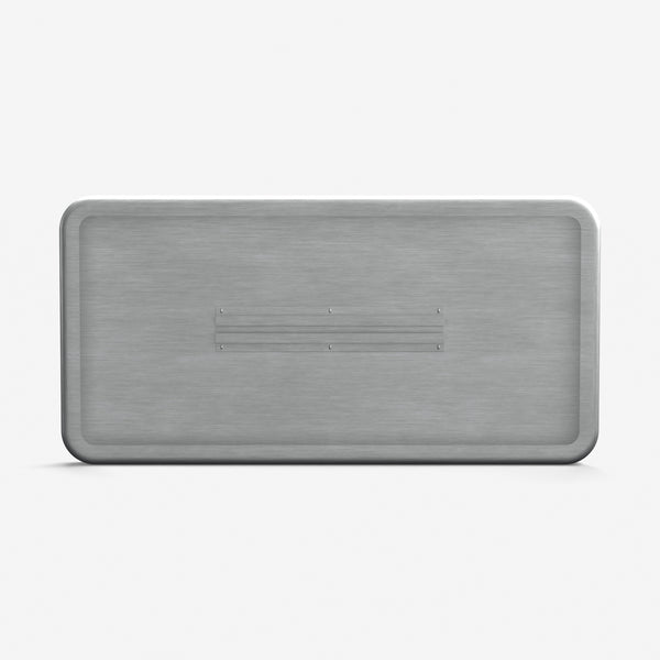 Panonceau routier AVANCEZ JUSQU'AU FEU M9z 700×350 mm, dos ouvert avec son rail de fixation
