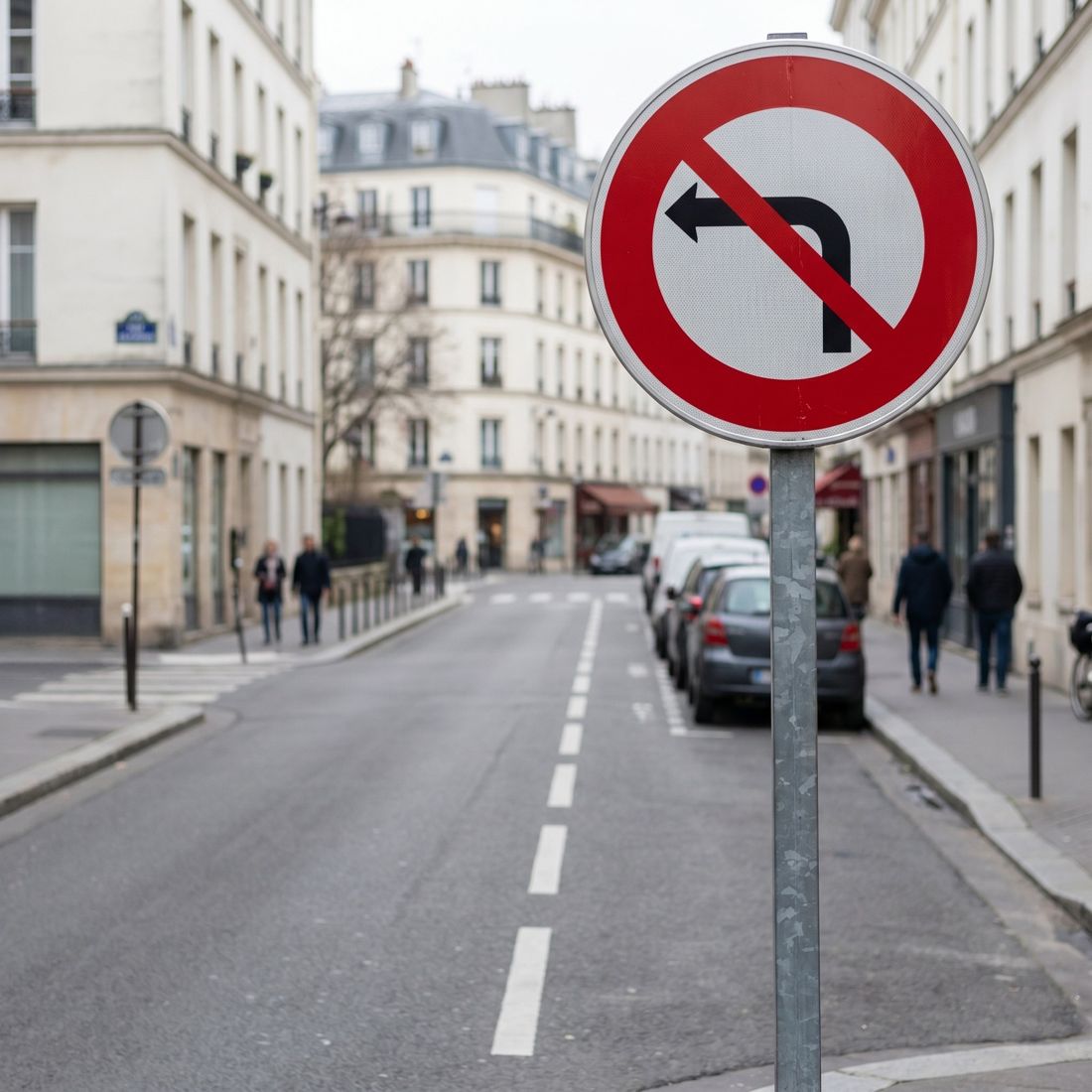 Panneau routier interdiction de tourner à droite à la prochaine intersection B2a Image secondaire du produit