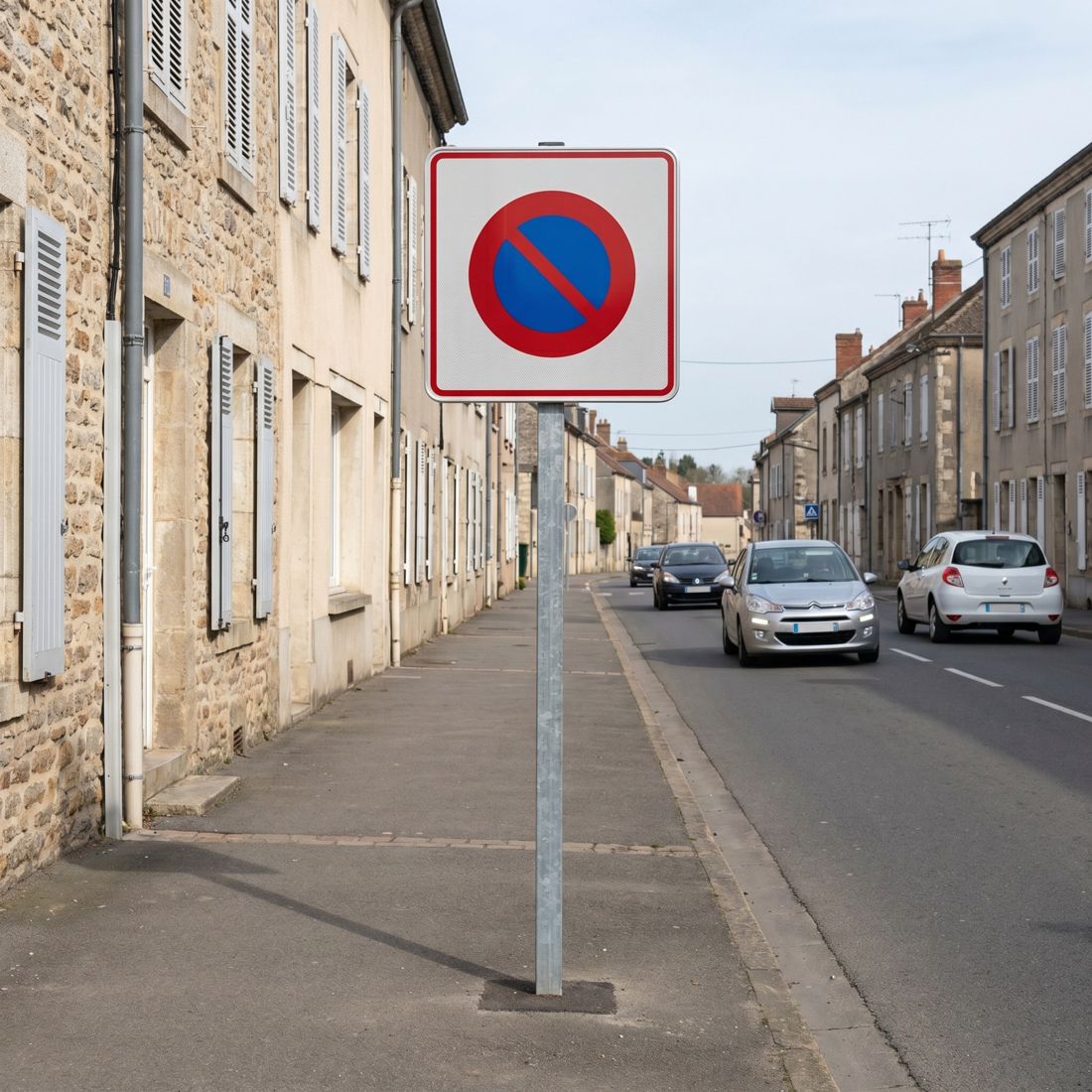 Panneau routier entrée de zone à stationnement interdit B6b1 Image secondaire du produit