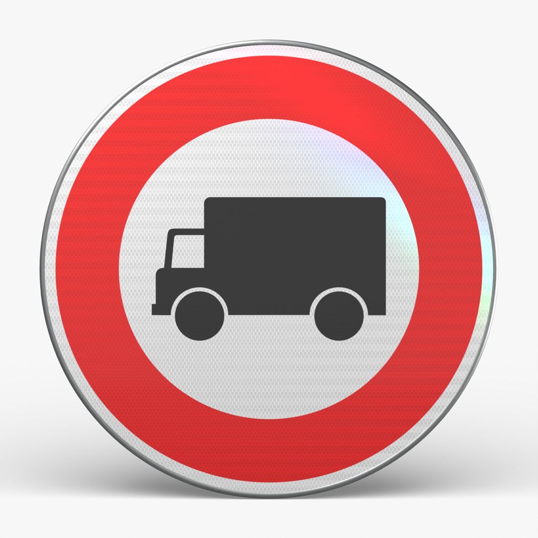 Panneau B8 — Accès interdit aux véhicules de transport de marchandises — vue de face Image principale du produit