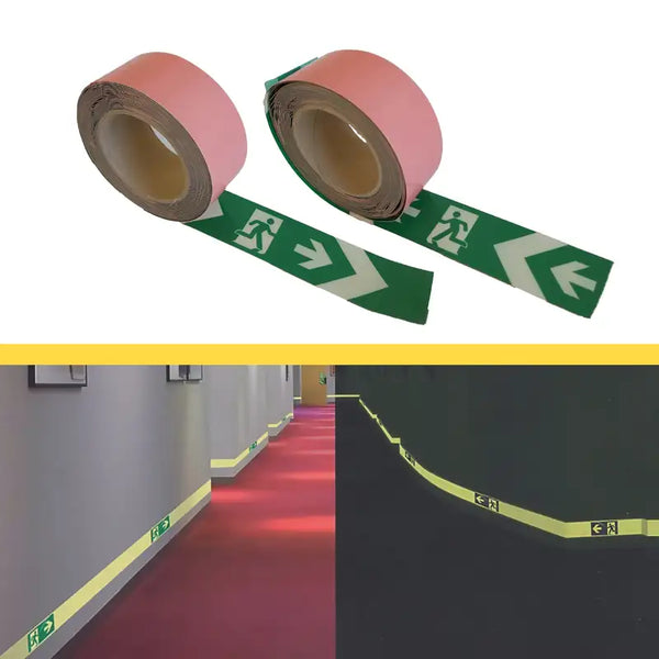 Balisage photoluminescent uni et avec flèches