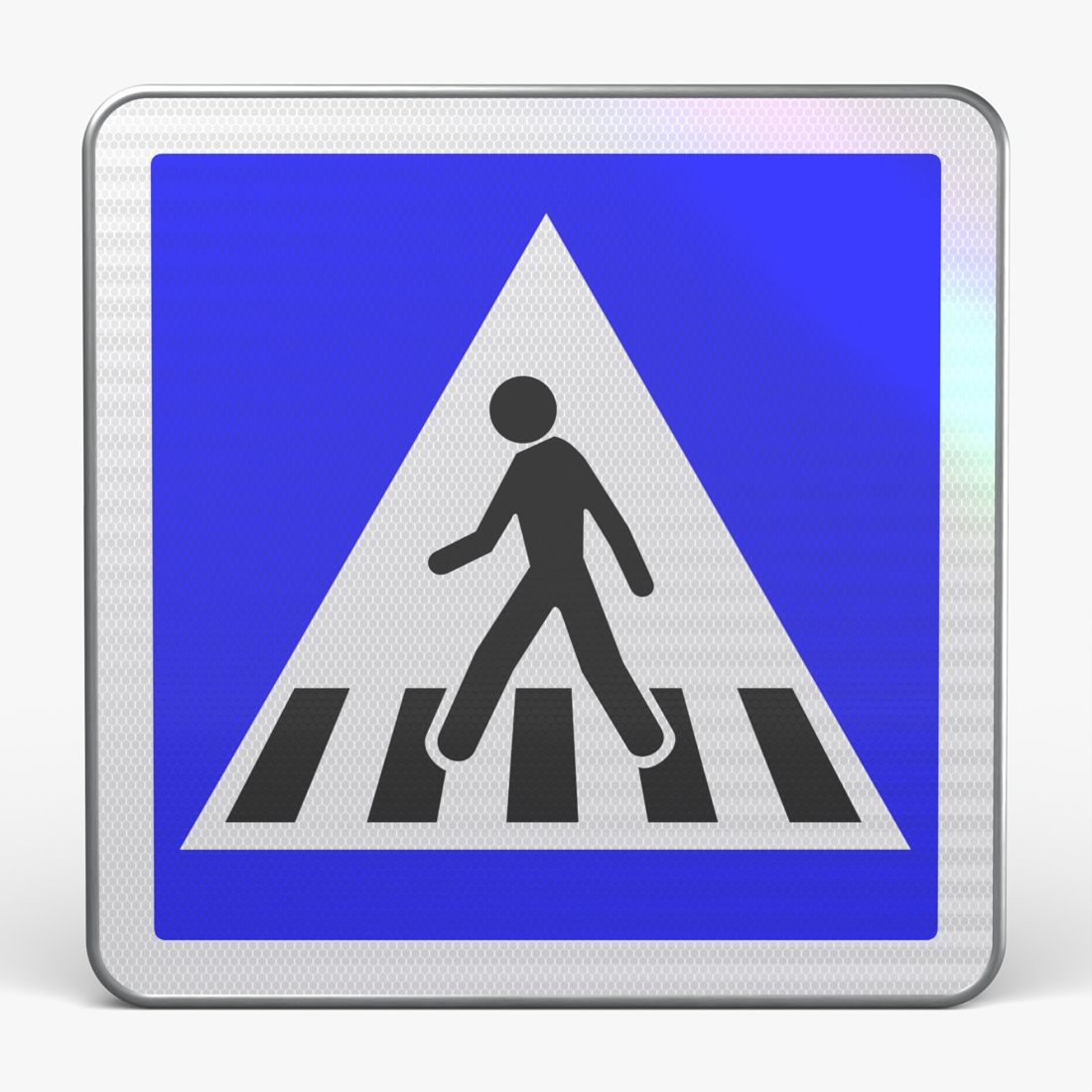 Kit passage piéton : panneau C20a 500 mm (signalisation de position)