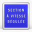 Panneau C51A — Indication personnalisable (texte au choix) — vue de face
