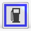 Panneau CE15A — Poste de distribution de carburant — vue de face