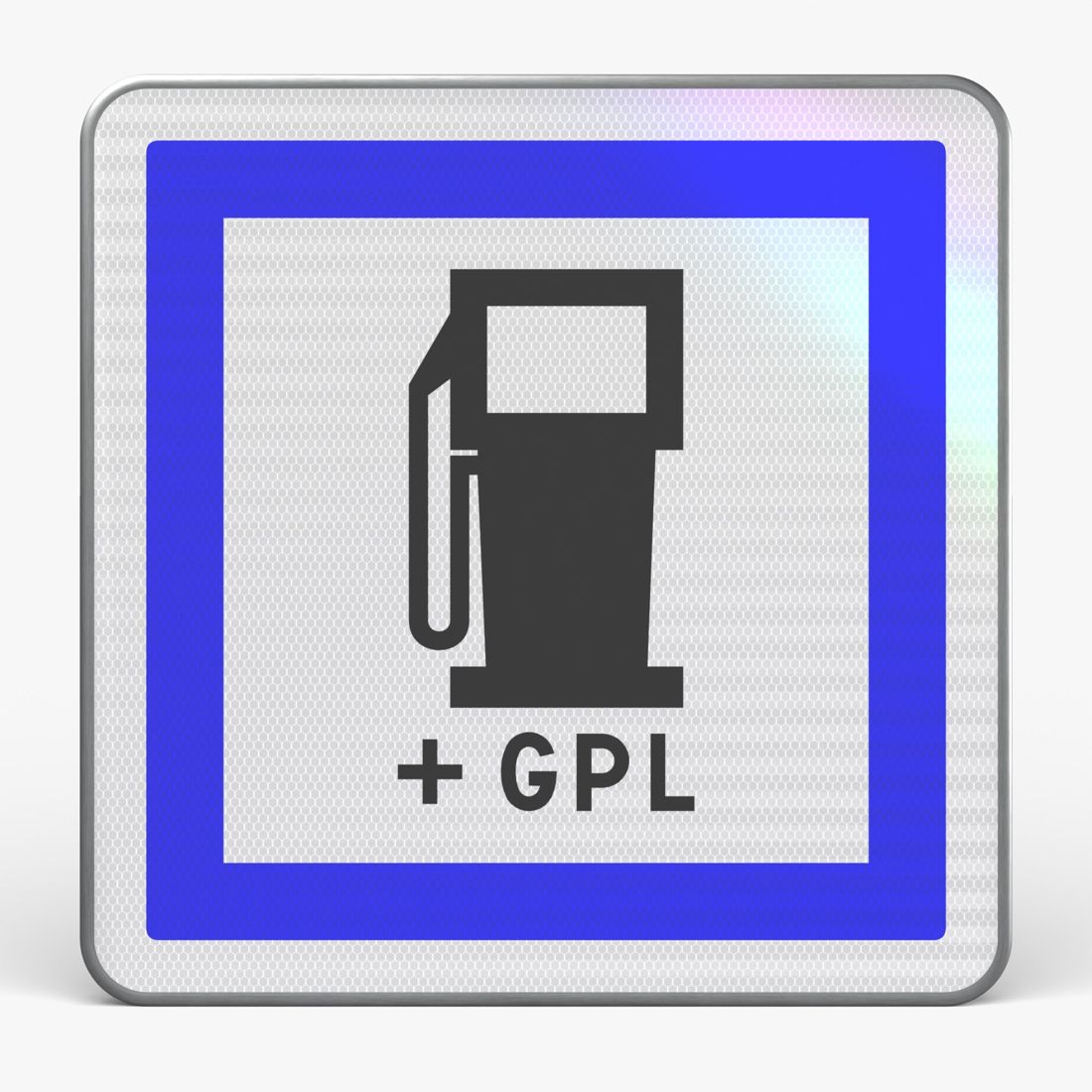 Panneau CE15C — Poste de distribution de carburant et de GPL — vue de face