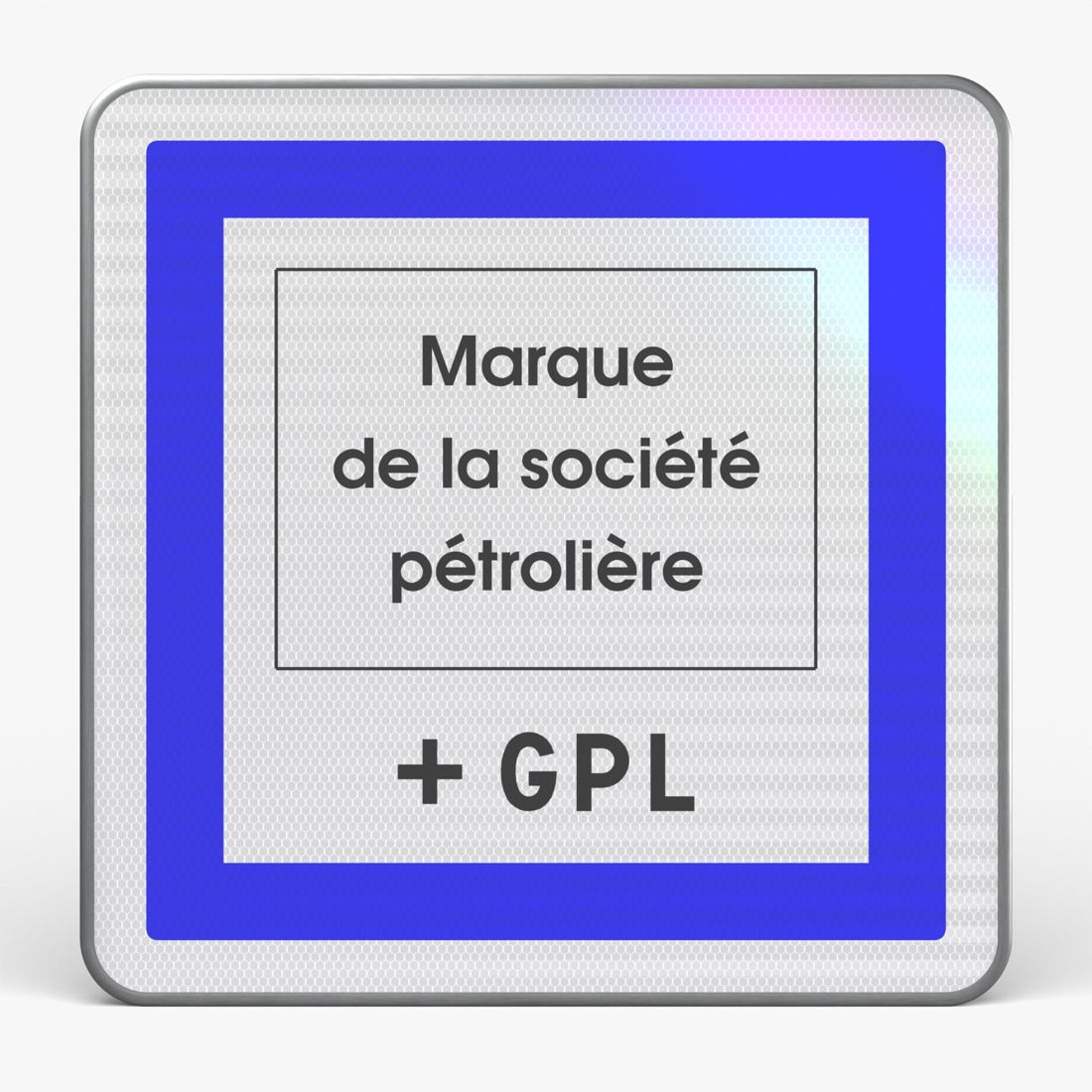Panneau CE15F — Poste de distribution de carburant et de GPL (marque) — vue de face Image principale du produit