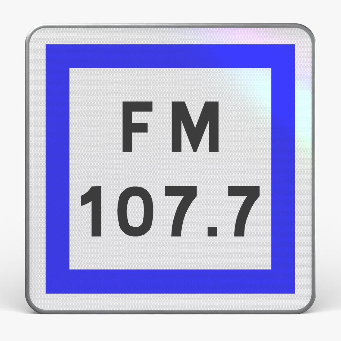 Panneau CE22 — Fréquence radio d'information routière — vue de face