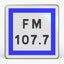 Panneau CE22 — Fréquence radio d'information routière — vue de face