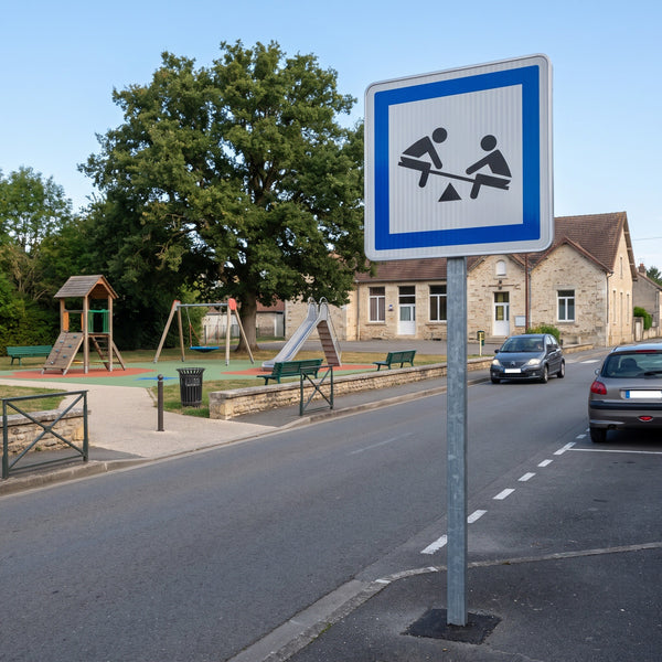 Panneau CE23 — Aire de jeux pour enfants — mise en situation