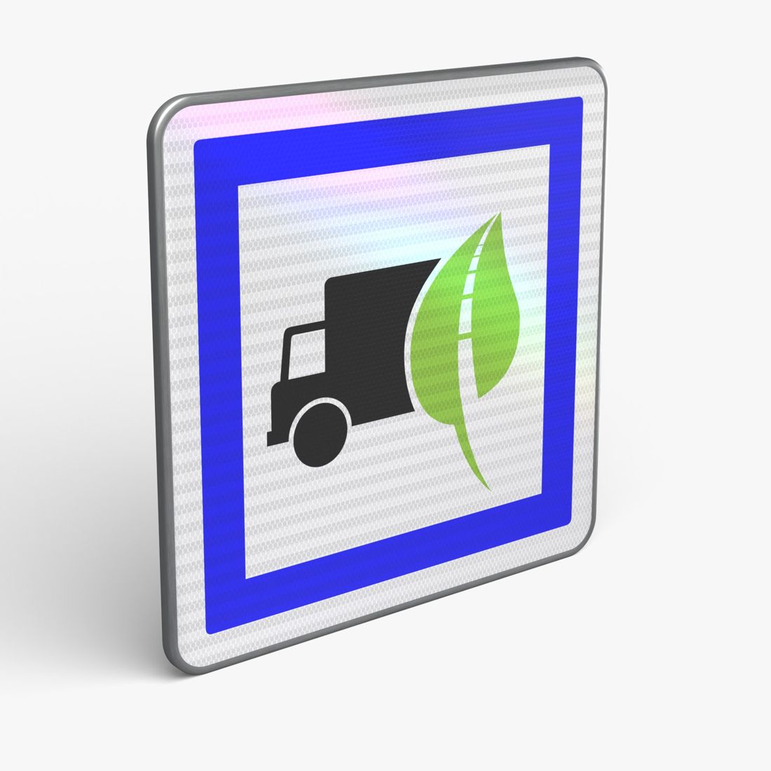 Panneau CE51 — Indication de service personnalisable (texte au choix) — vue 3/4 face