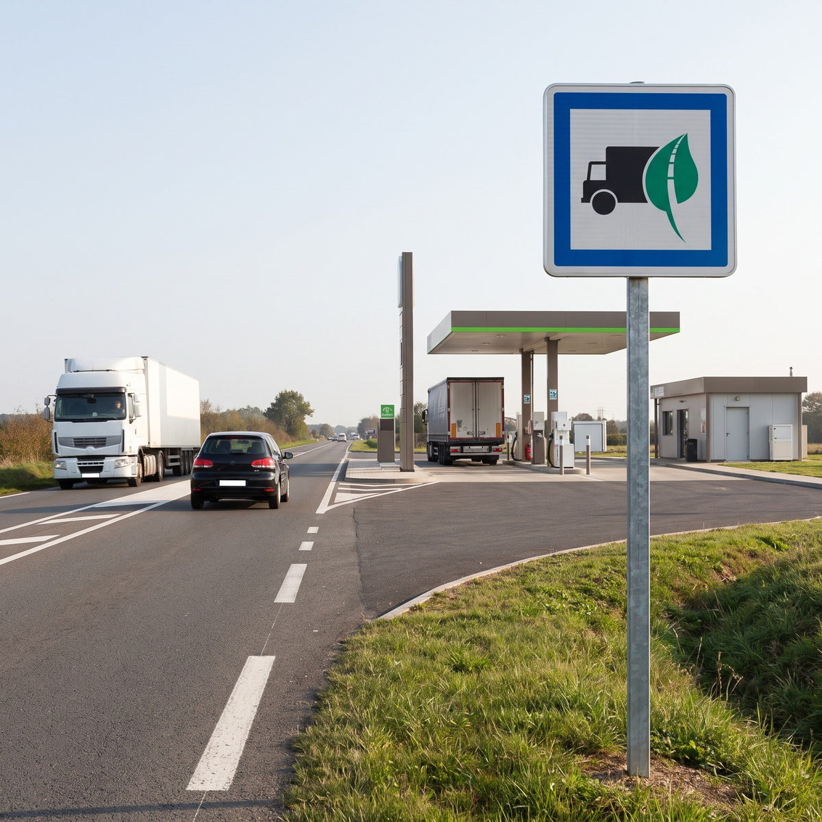 Panneau CE51 — Indication de service personnalisable (texte au choix) — mise en situation