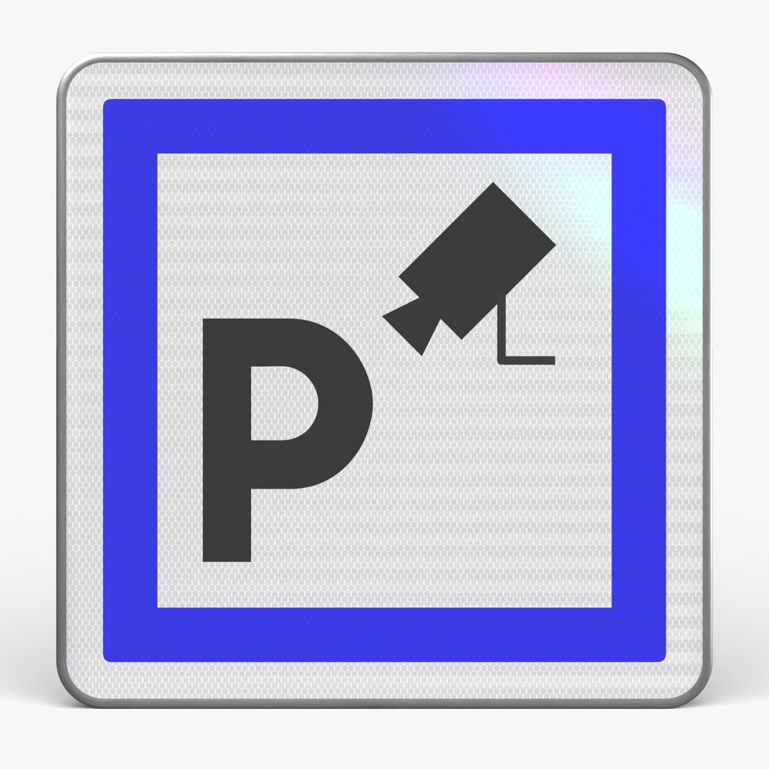 Panneau CE9 — Parking sous surveillance — vue de face Image principale du produit