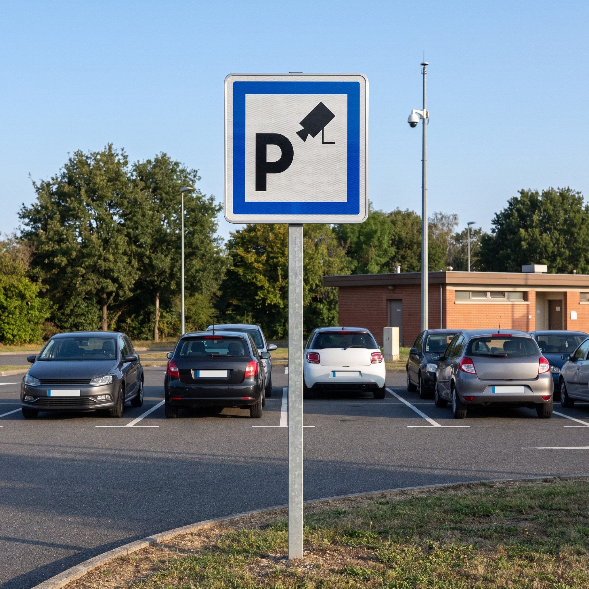 Panneau routier parking sous surveillance CE9 Image secondaire du produit