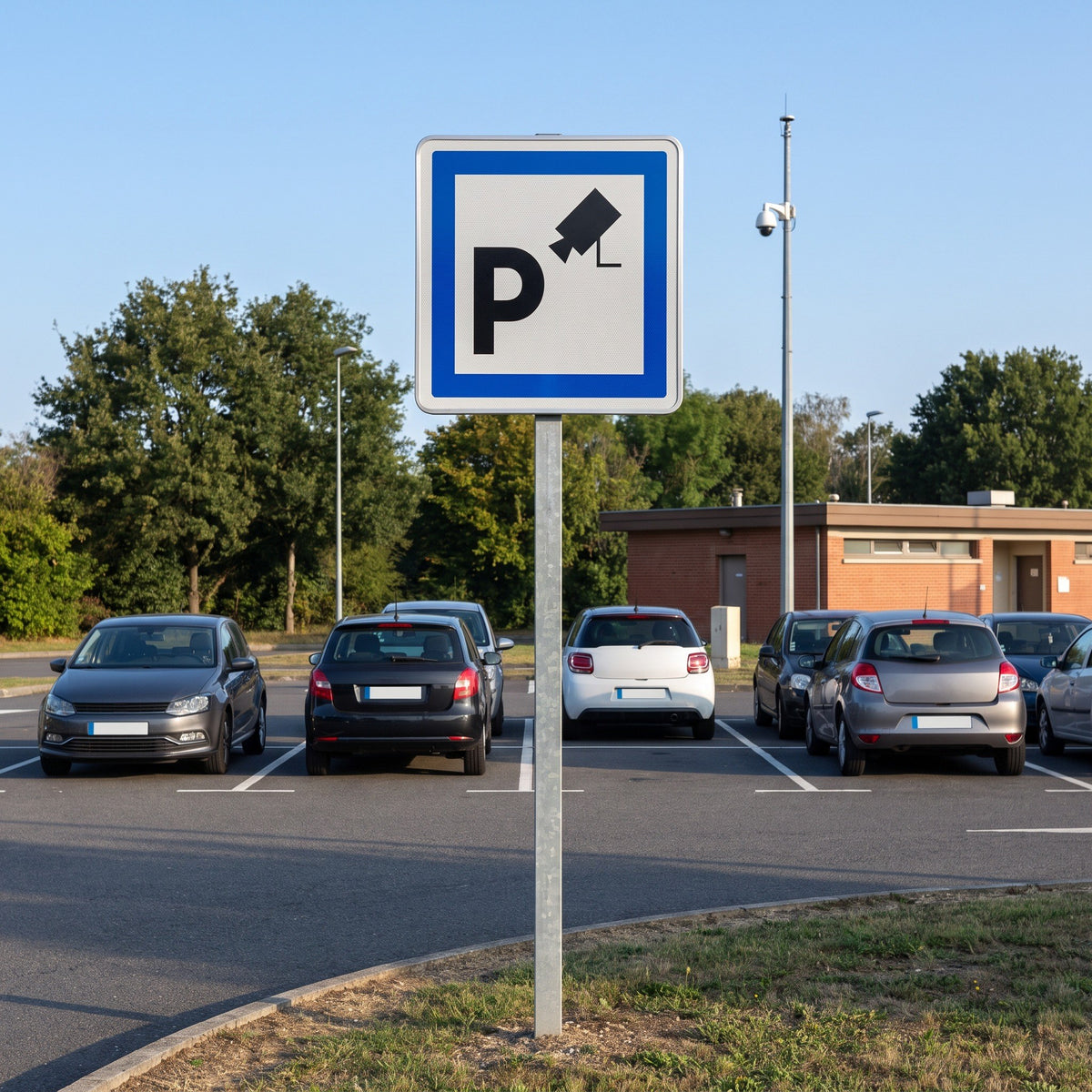 Panneau CE9 — Parking sous surveillance — mise en situation