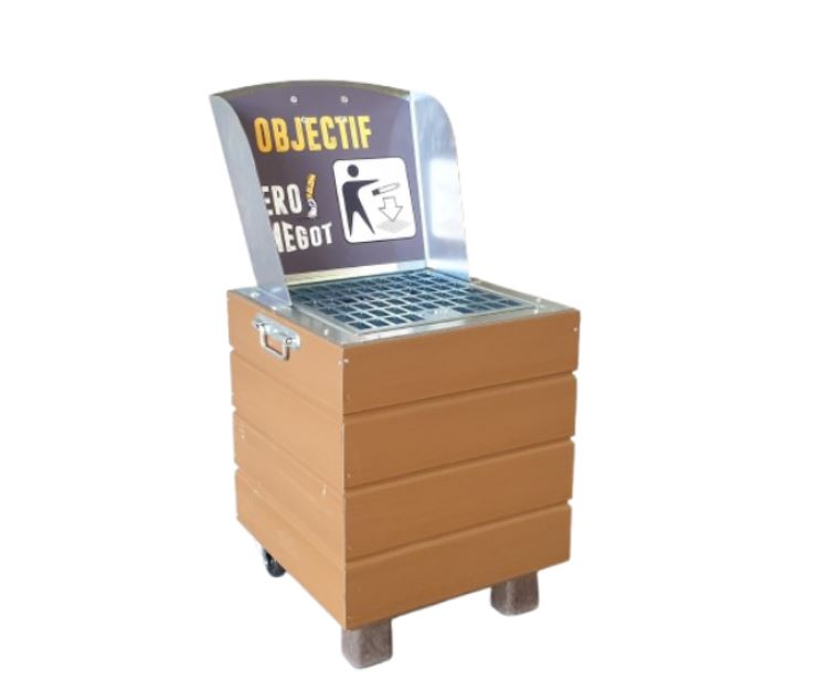 Collecteur de mégots support PVC ANIMO CONCEPT