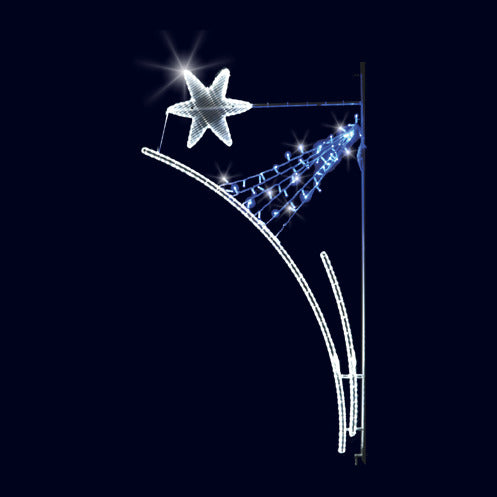 Fée d’hiver, décor lumineux pour candélabre (Lumifête)