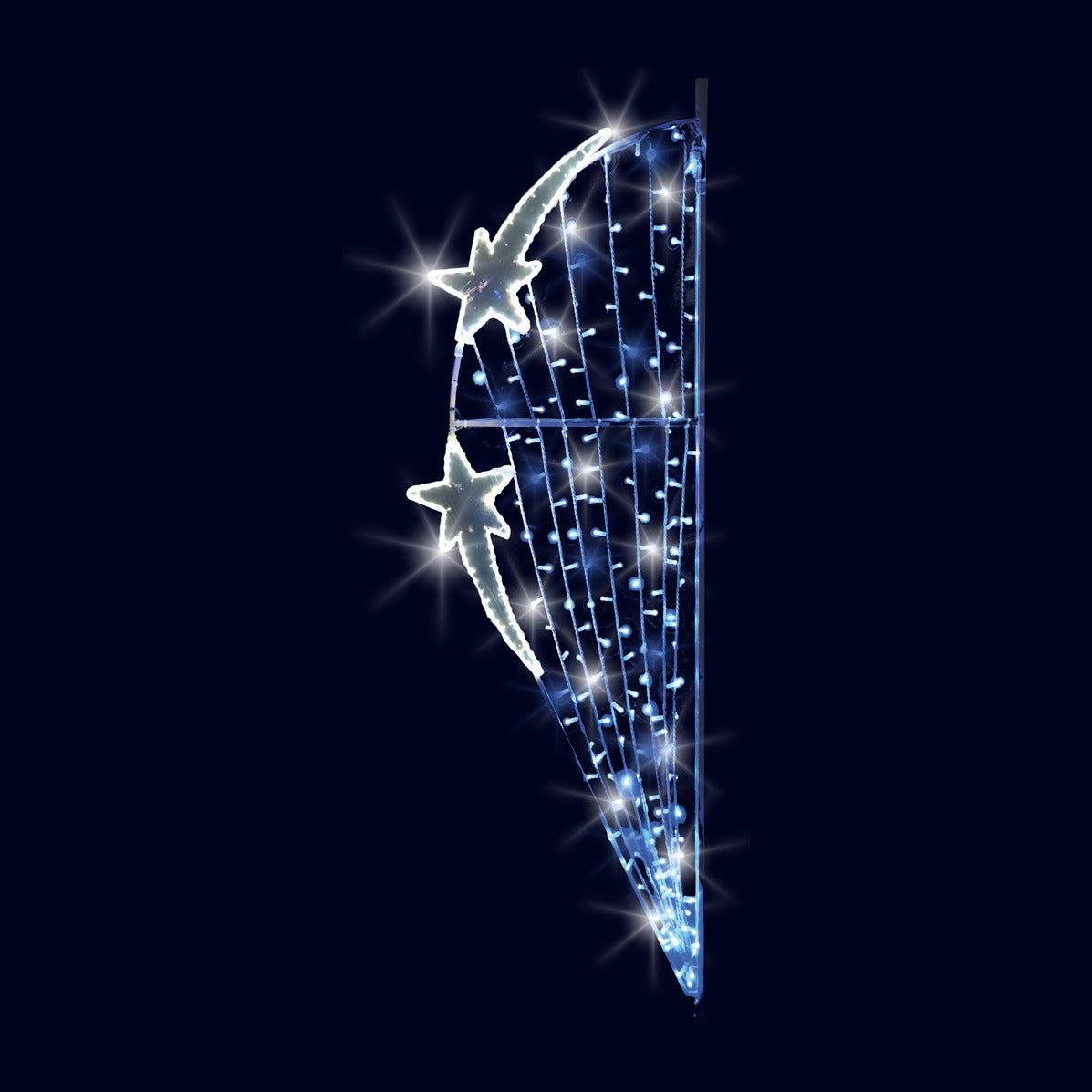 Nuit bleue, décor lumineux pour candélabre (Lumifête) Image principale du produit