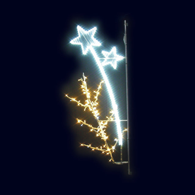 Rameaux d’or, décor lumineux pour candélabre (Lumifête) Image principale du produit