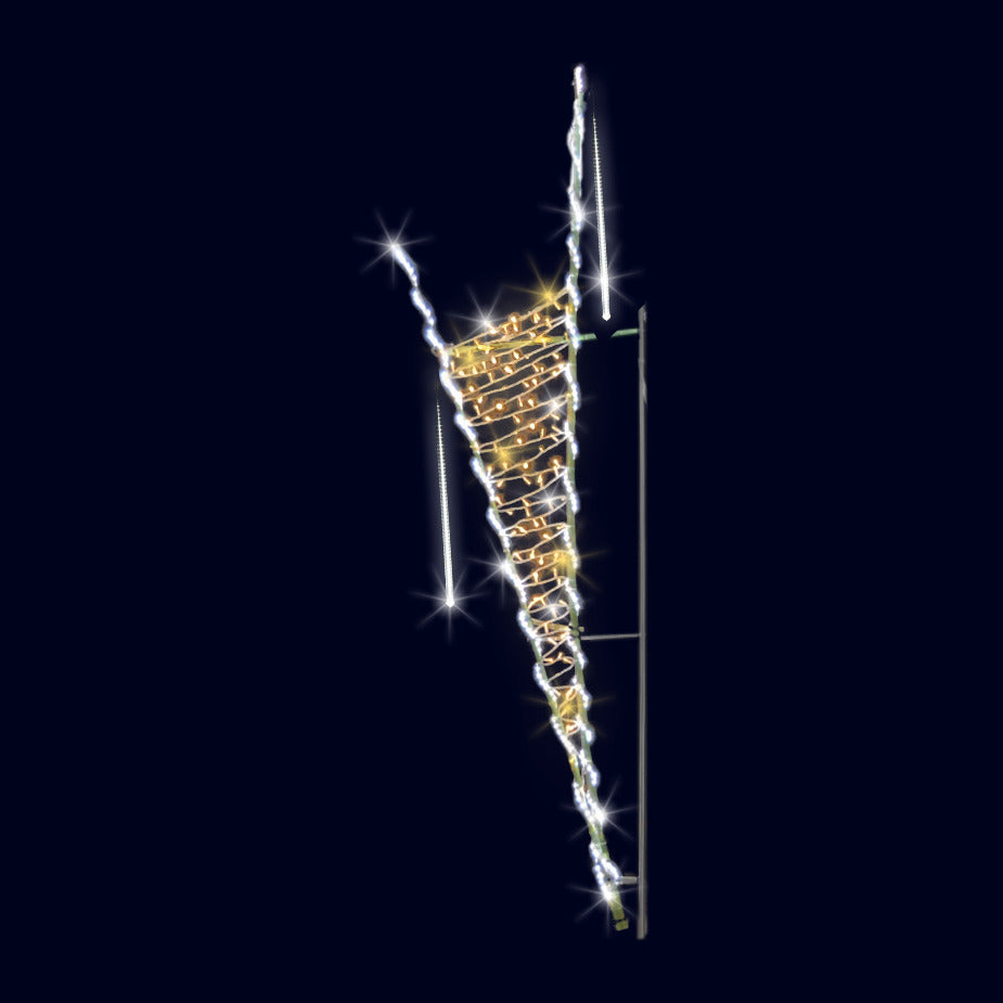 Corne bambou, décor lumineux pour candélabre (Lumifête) Image principale du produit