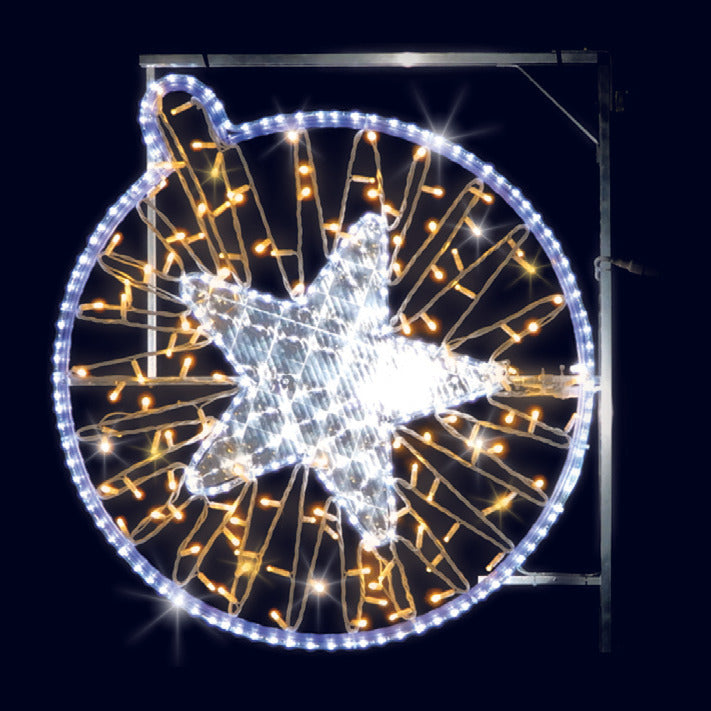 Hydre, décor lumineux pour candélabre (Lumifête)