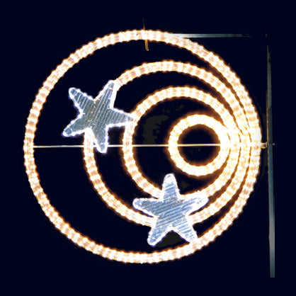 Ondes étoilées, décor lumineux pour candélabre (Lumifête) Image principale du produit