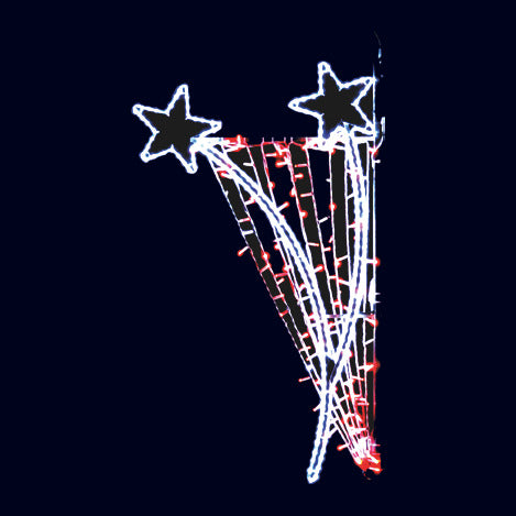 Océane, décor lumineux pour candélabre (Lumifête)