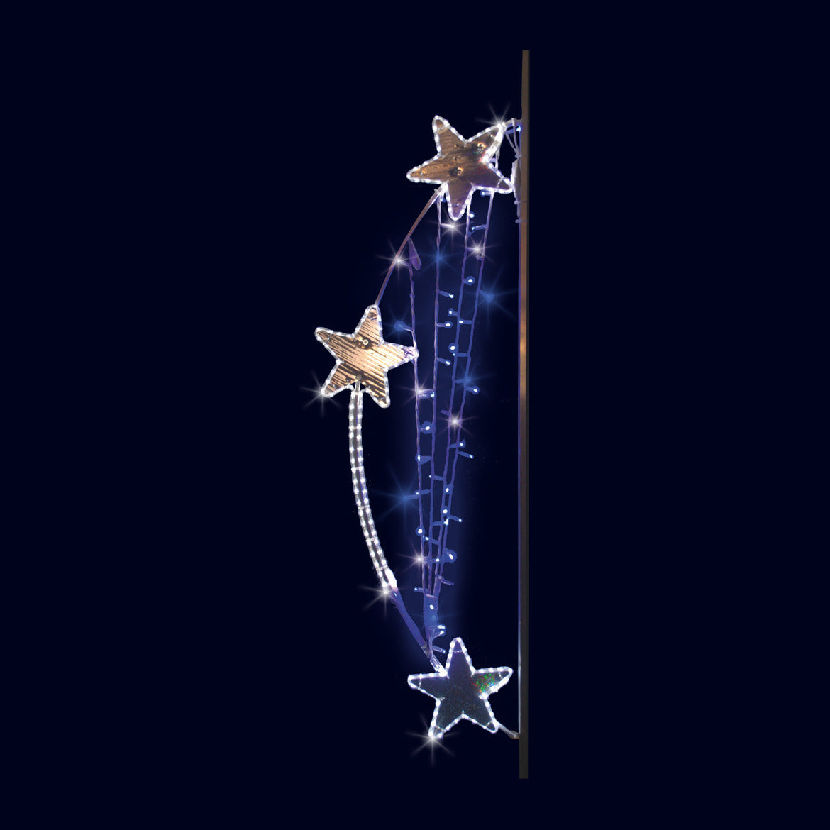 Triade, décor lumineux pour candélabre (Lumifête)