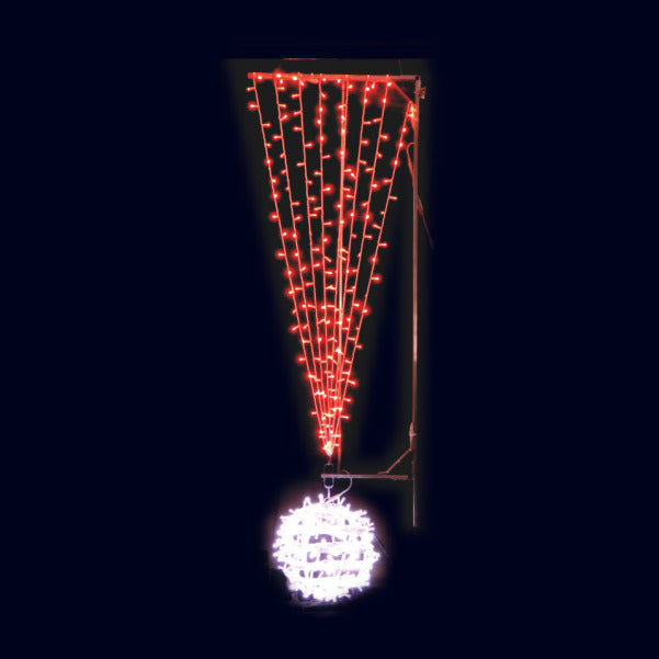 Niagara sphère, décor lumineux pour candélabre (Lumifête) Image principale du produit