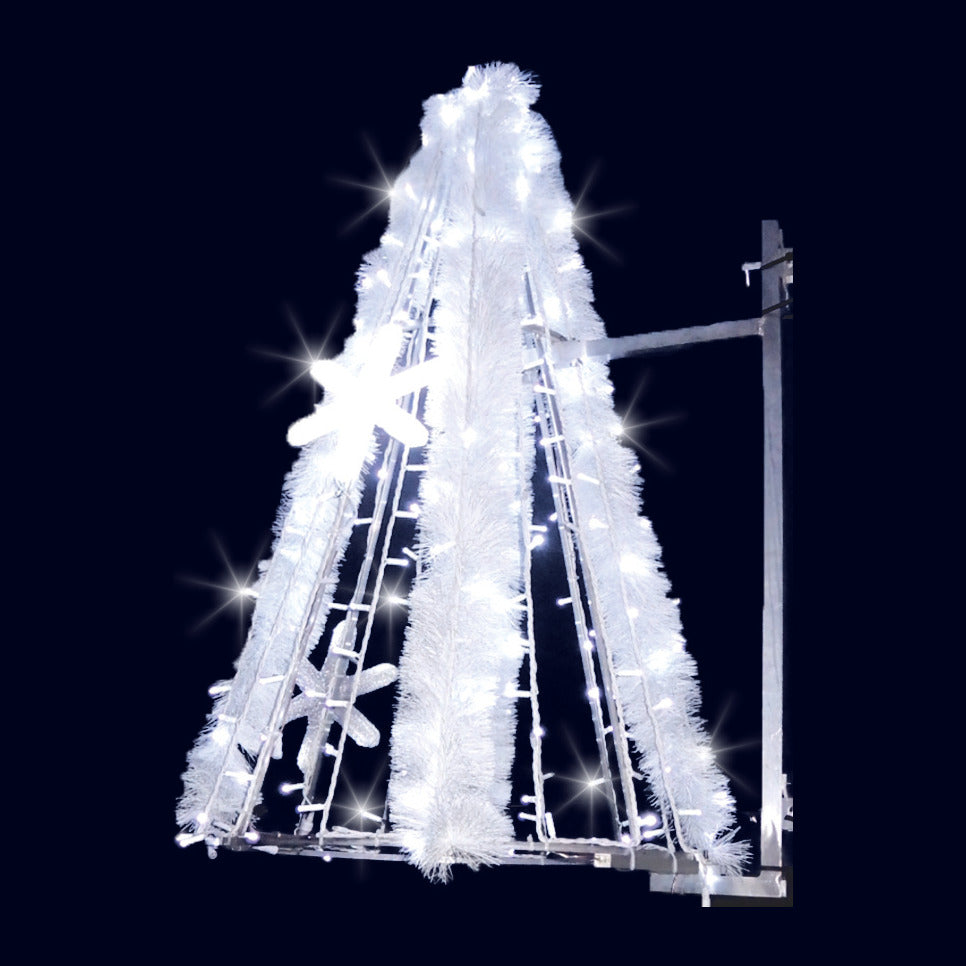 Cône 4 étoiles, décor lumineux pour candélabre (Lumifête) Image principale du produit