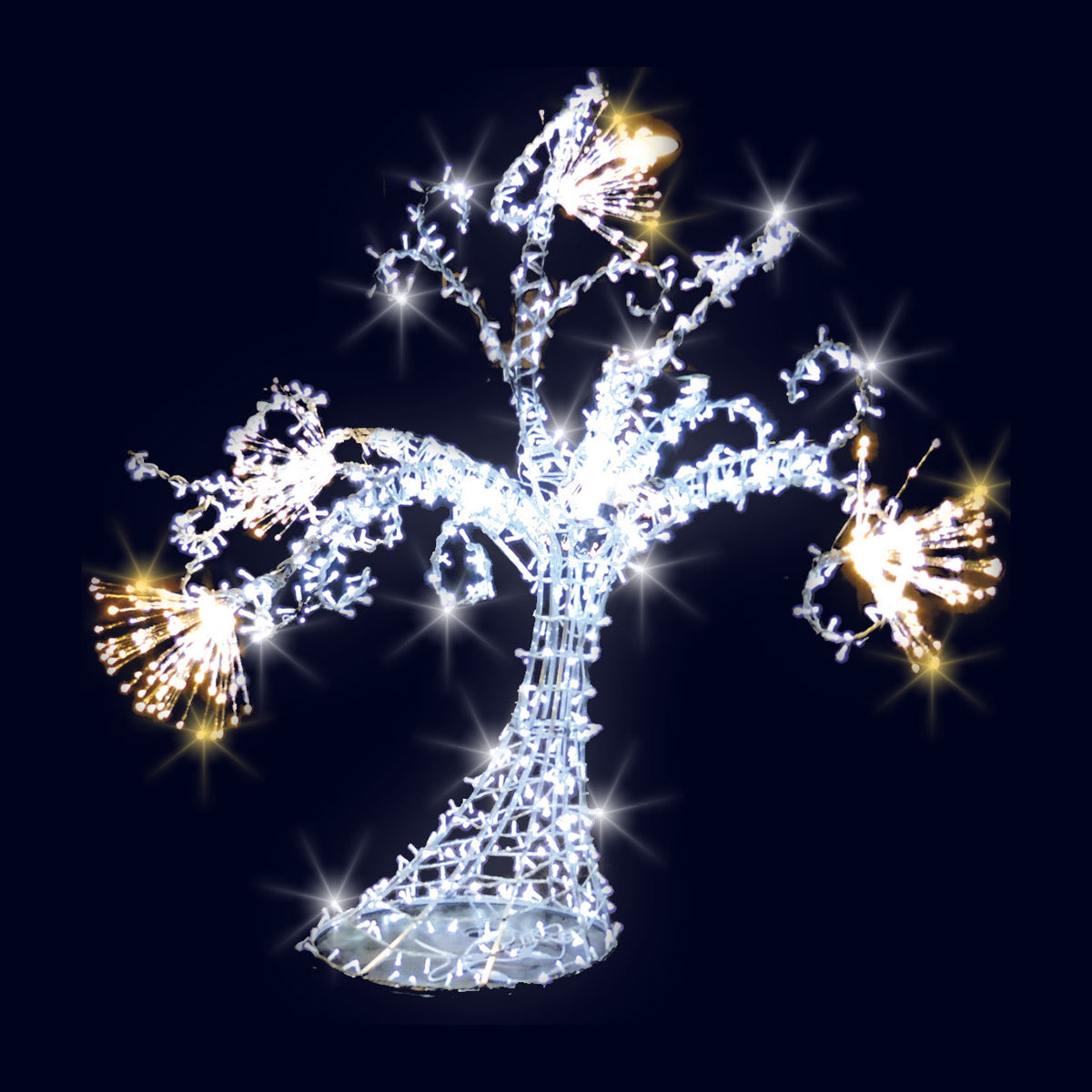 Arbre style, décor lumineux 3D à poser (Lumifête) Image principale du produit