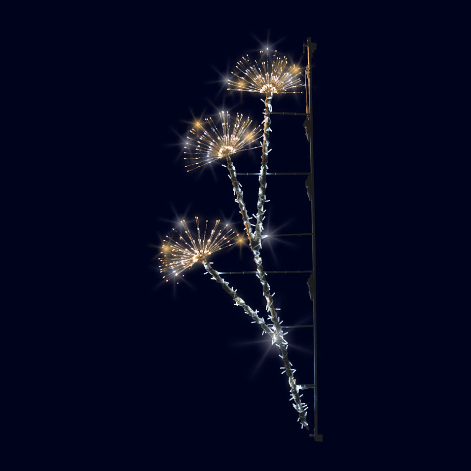 Ombelles, décor lumineux pour candélabre (Lumifête)