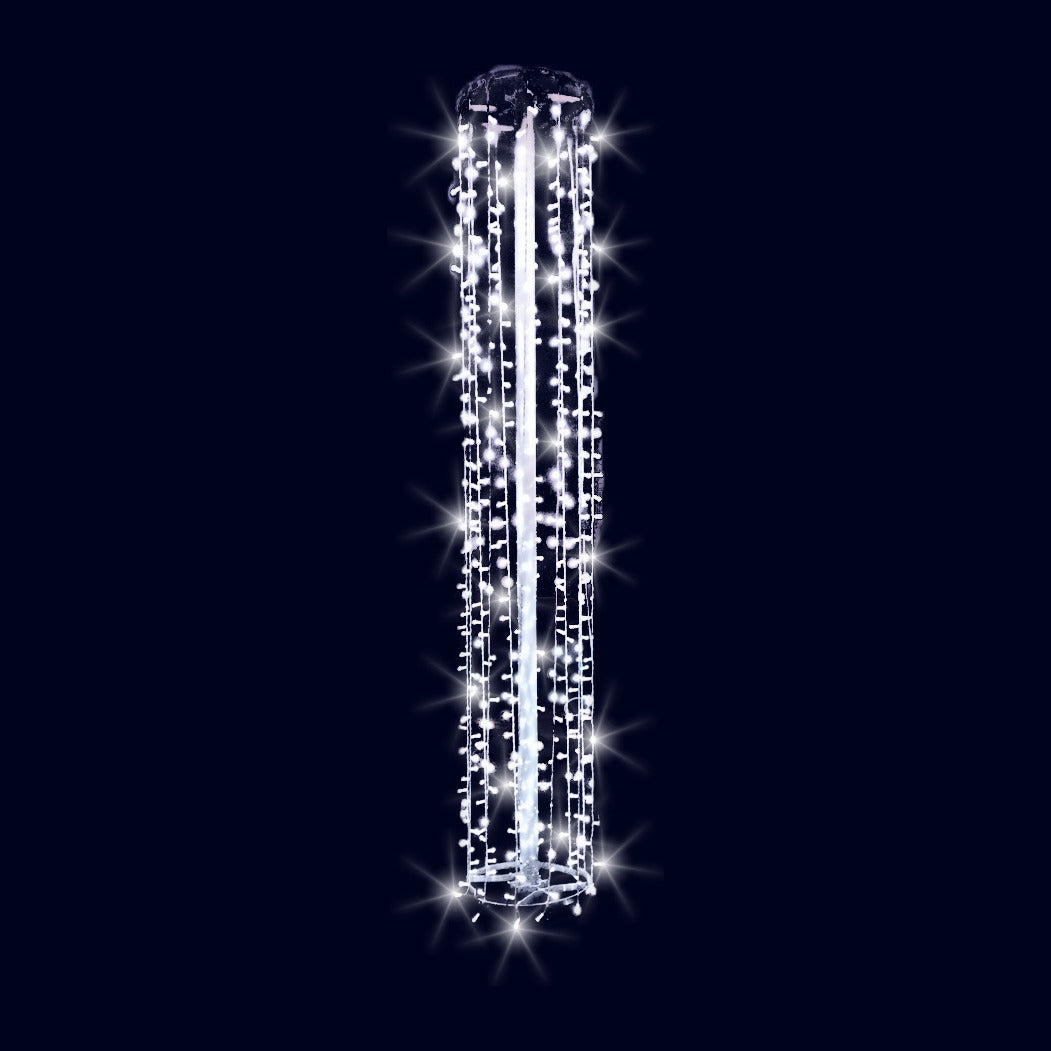 Corset cylindre, décor lumineux pour candélabre (Lumifête)