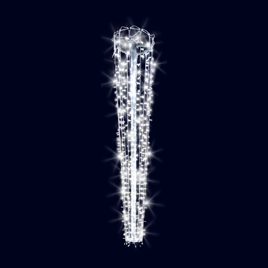 Corset conique, décor lumineux pour candélabre (Lumifête)