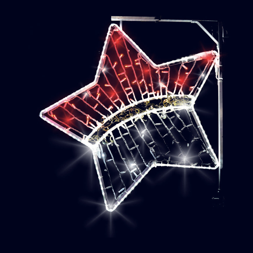 Étoile scintillante, décor lumineux pour candélabre (Lumifête) Image principale du produit