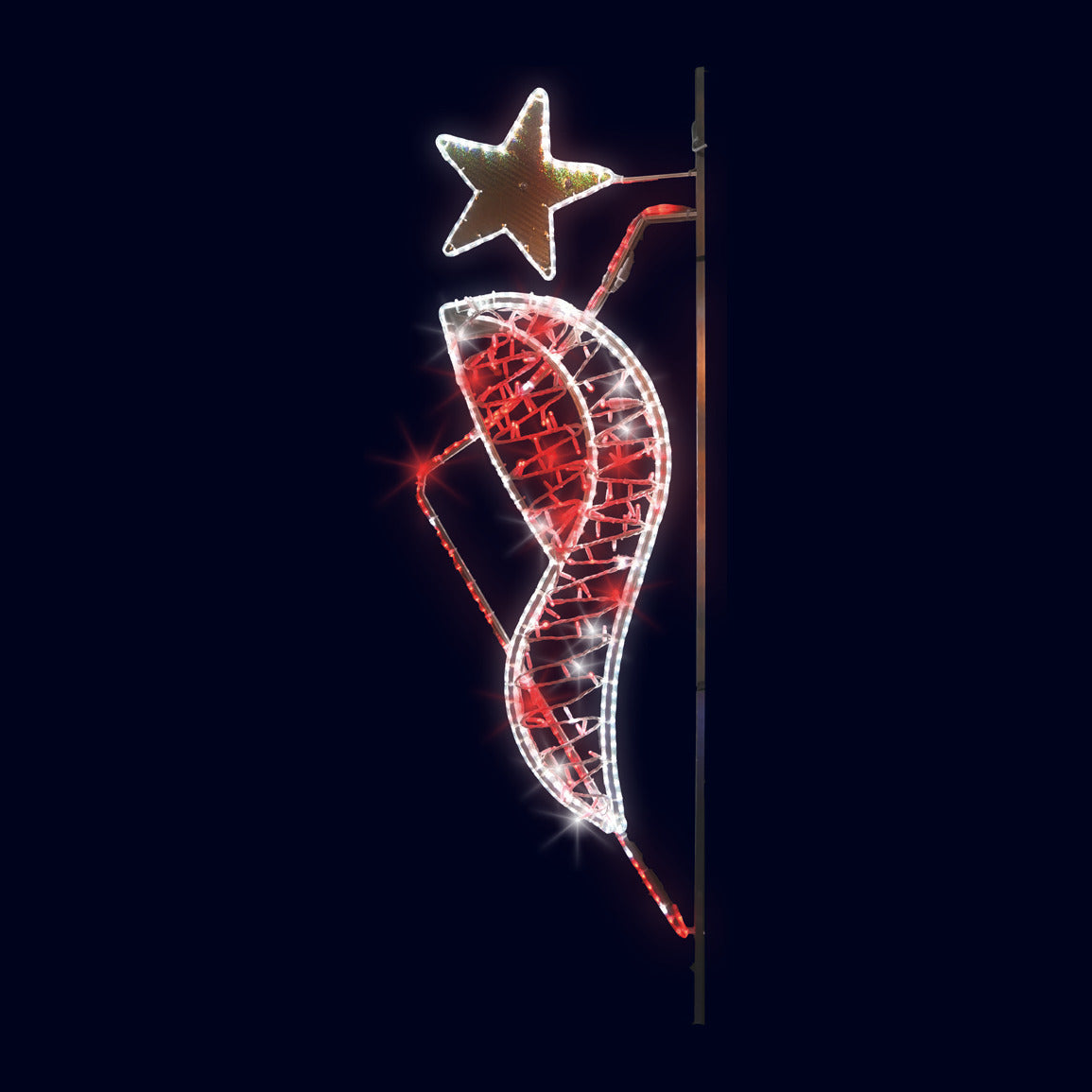 Bec d’étoile, décor lumineux pour candélabre (Lumifête) Image principale du produit