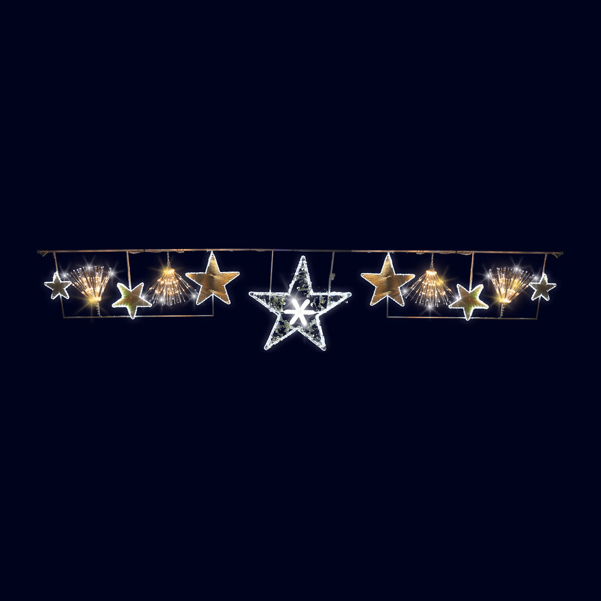 Voûte étoiles envoûtantes, traversée de rue lumineuse (Lumifête) Image principale du produit