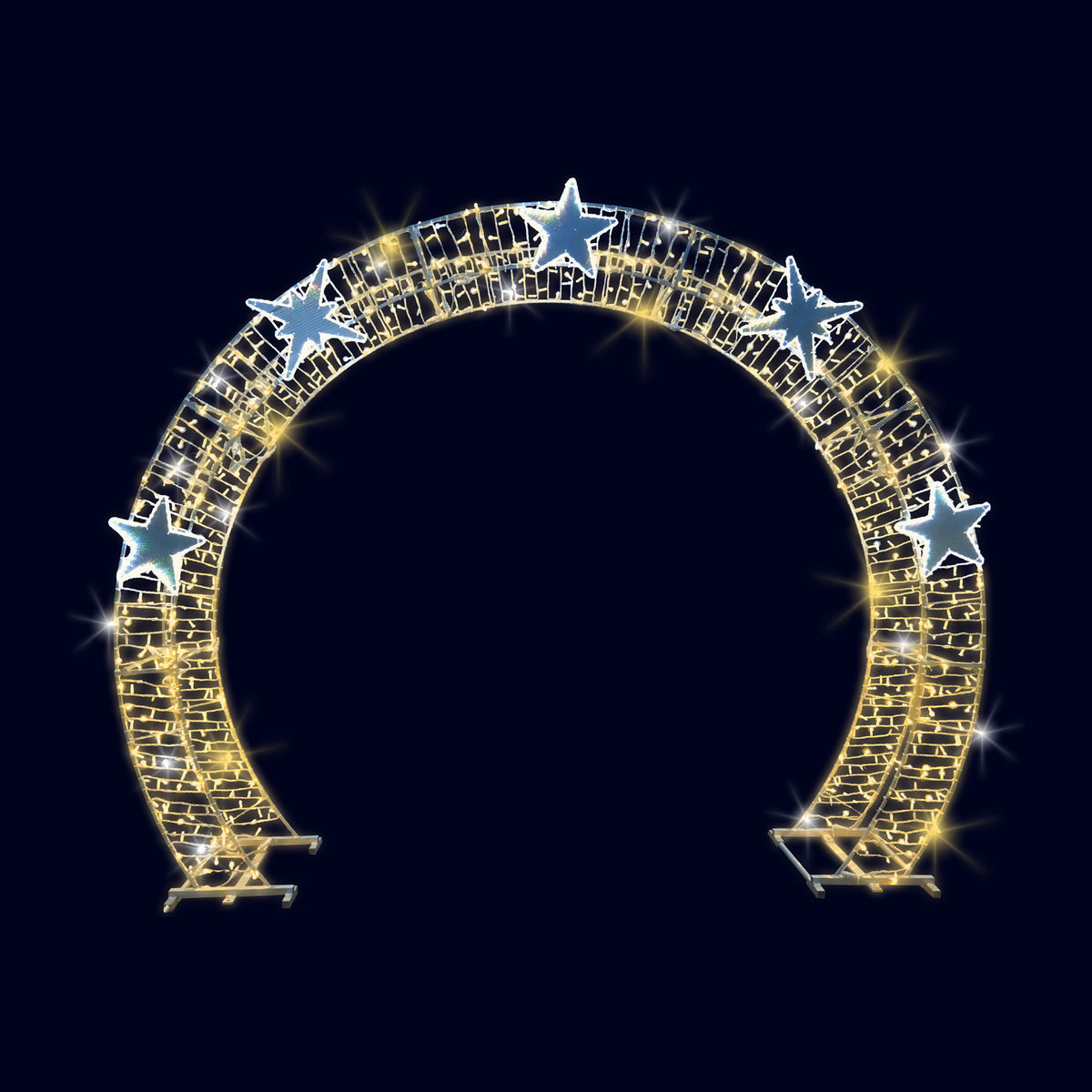 Arche 2D (1 élément), décor lumineux 3D à poser (Lumifête) Image principale du produit
