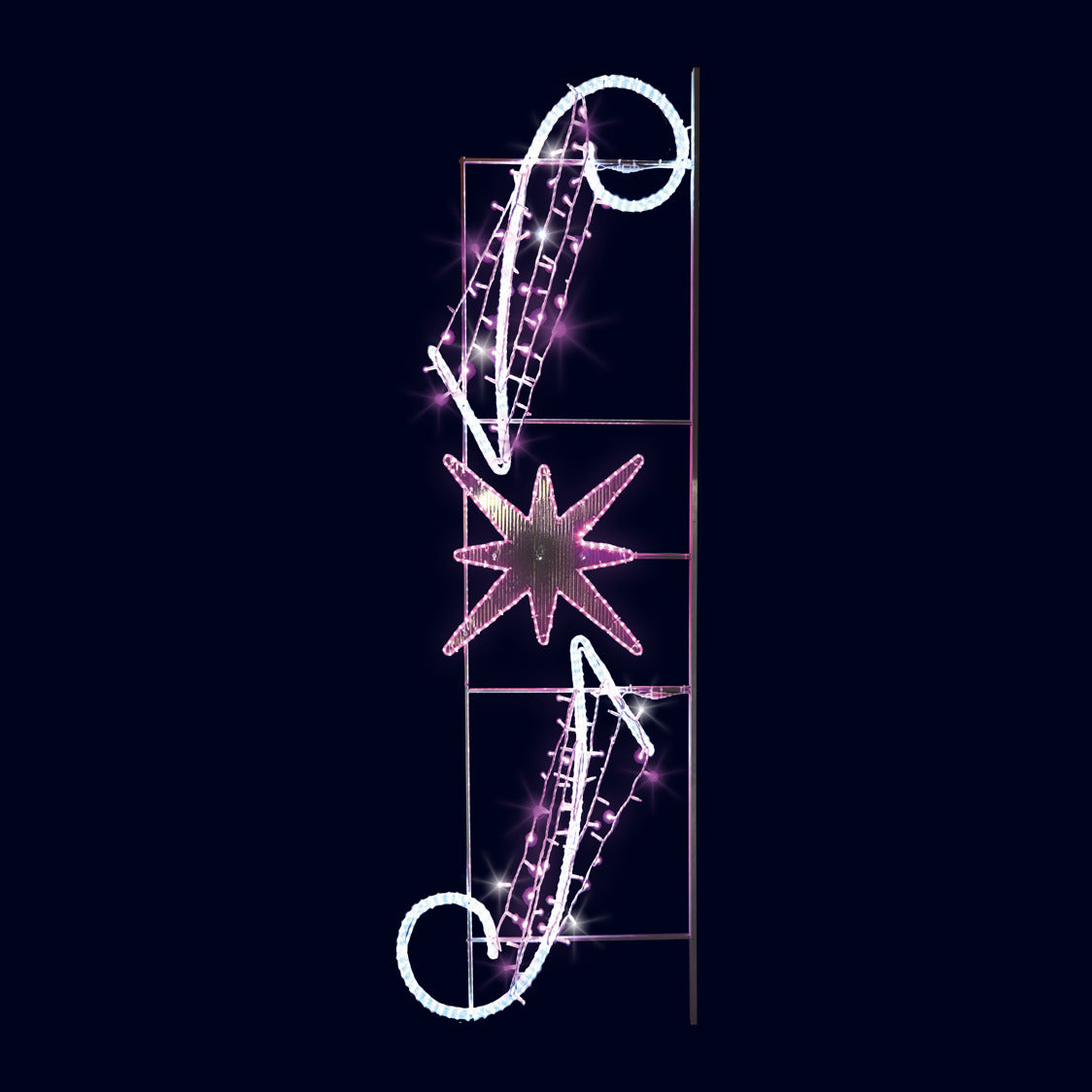 Céleste, décor lumineux pour candélabre (Lumifête)