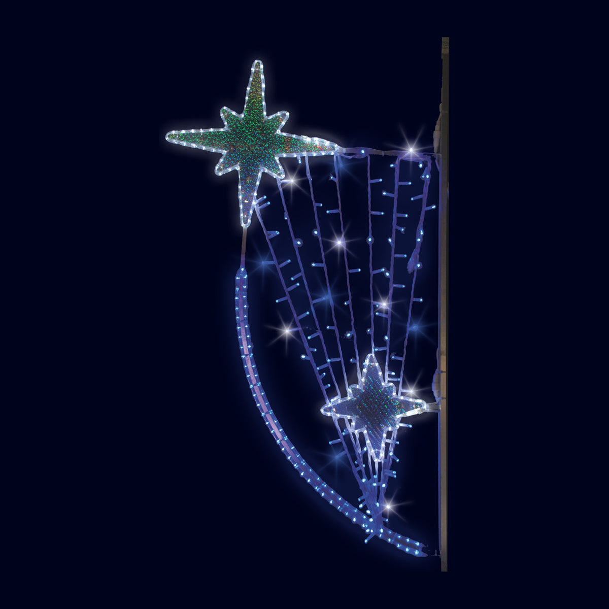 Étoile mystérieuse, décor lumineux pour candélabre (Lumifête) Image principale du produit