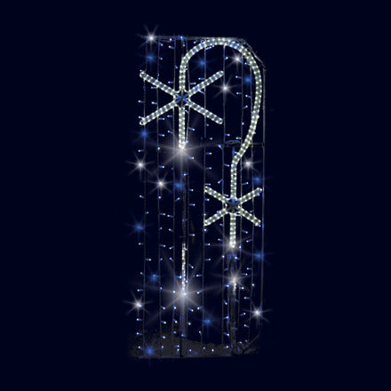 Chute de neige, décor lumineux pour candélabre (Lumifête)