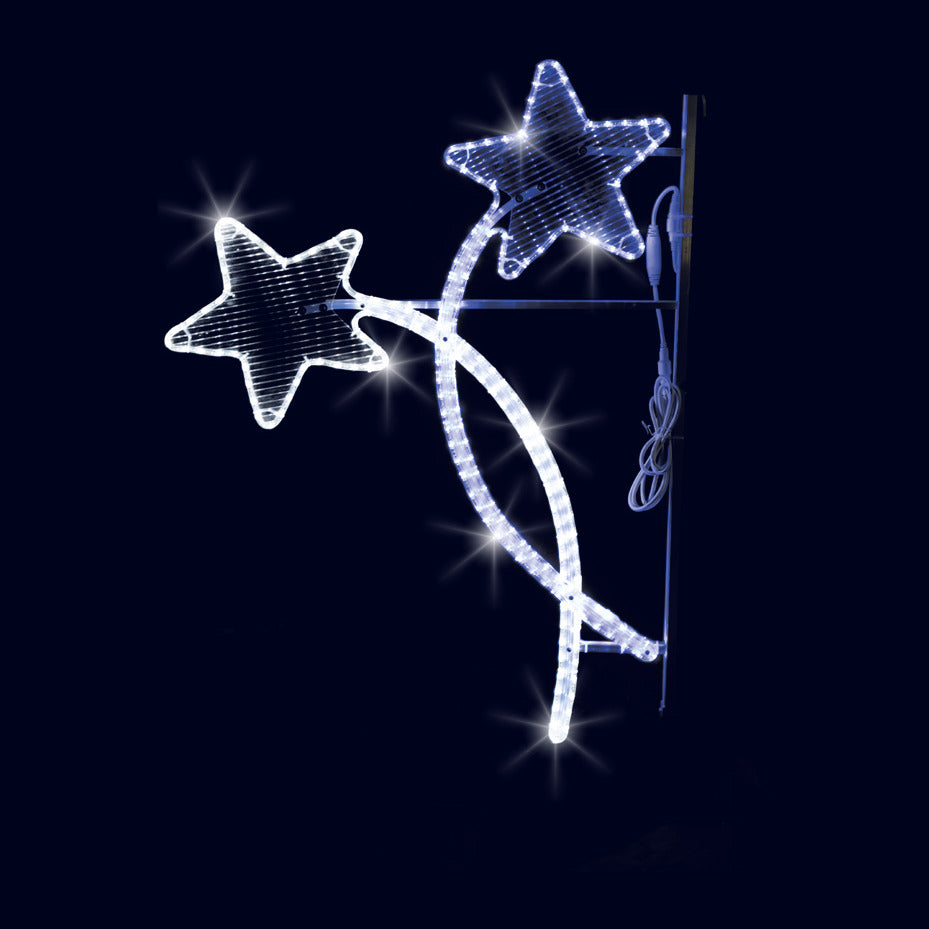 Croisée d’étoiles, décor lumineux pour candélabre (Lumifête) Image principale du produit