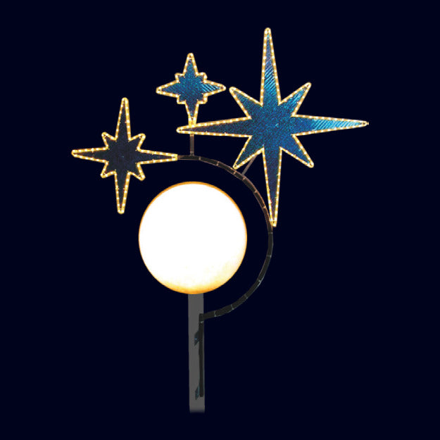 Éclats boule, décor lumineux pour candélabre (Lumifête) Image principale du produit