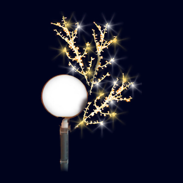 Rameaux boule, décor lumineux pour candélabre (Lumifête) Image principale du produit