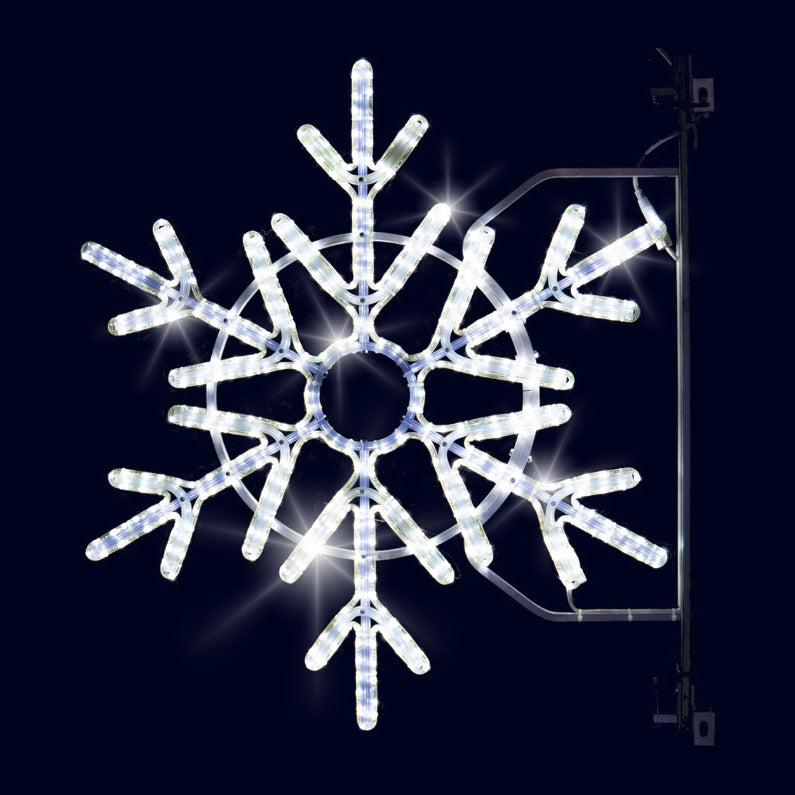 Cristal cercle, décor lumineux pour candélabre (Lumifête)