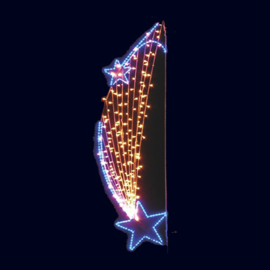 Course bleue, décor lumineux pour candélabre (Lumifête) Image principale du produit