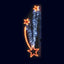 Tombée du ciel, décor lumineux pour candélabre (Lumifête)