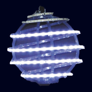 Sphère défilante, boule lumineuse à suspendre (Lumifête)